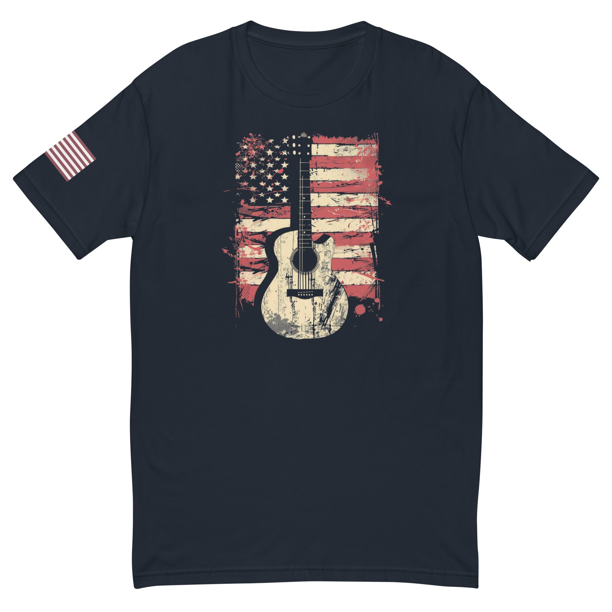 Guitar x Flag Men’s Fitted Tee